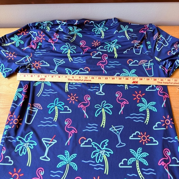 CHUBBIES NEON LIGHT SS PERFORMANCE POLO SHIRT MEN L UPF50 LIGHTWEIGHT NOVELTY - Picture 9 of 12